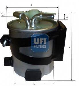 UFI 5541700 Топливный фильтр