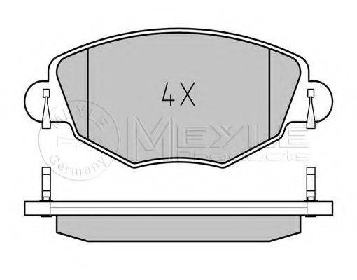 Комплект тормозных колодок, дисковый тормоз MEYLE 025 232 7918/PD