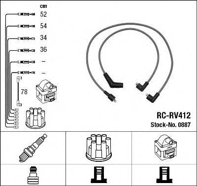 NGK 0887 Комплект проводов зажигания