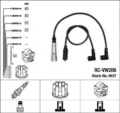 Комплект проводов зажигания NGK 0937