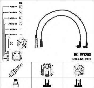NGK 0939 Комплект проводов зажигания