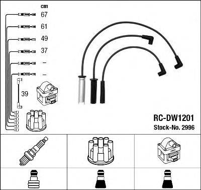 NGK 2996 Комплект проводов зажигания