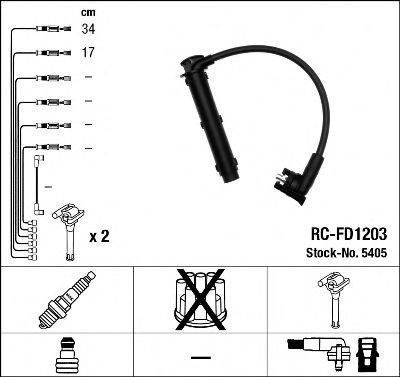 NGK 5405 Комплект проводов зажигания