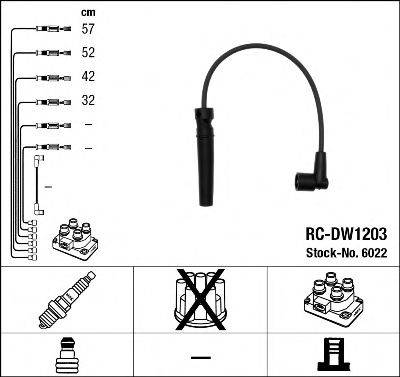 NGK 6022 Комплект проводов зажигания