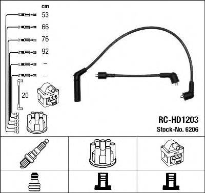 Комплект проводов зажигания NGK 6206