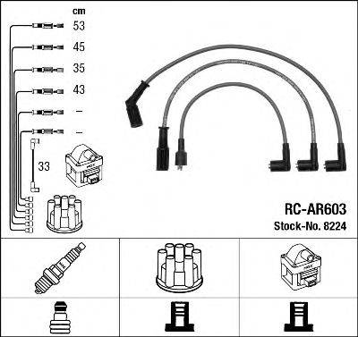 Комплект проводов зажигания NGK 8224