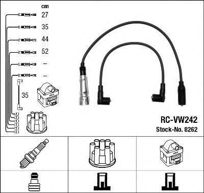 Комплект проводов зажигания NGK 8262