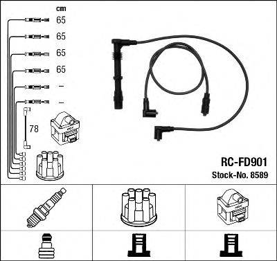 Комплект проводов зажигания NGK 8589