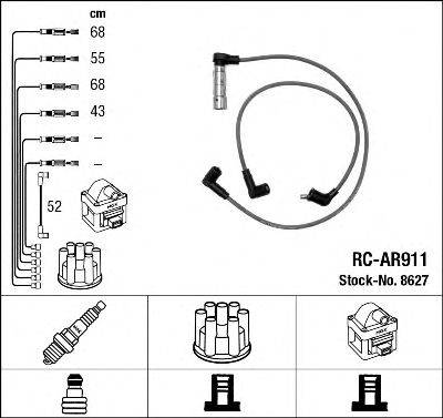 Комплект проводов зажигания NGK 8627