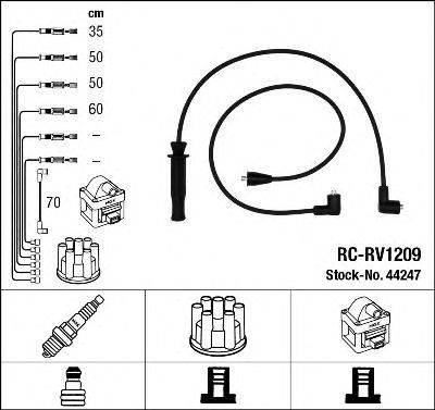 Комплект проводов зажигания NGK 44247