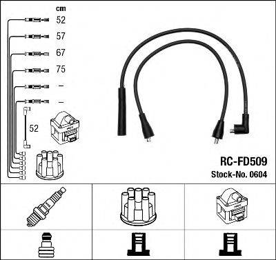 Комплект проводов зажигания NGK 0604