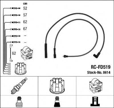 NGK 0614 Комплект проводов зажигания