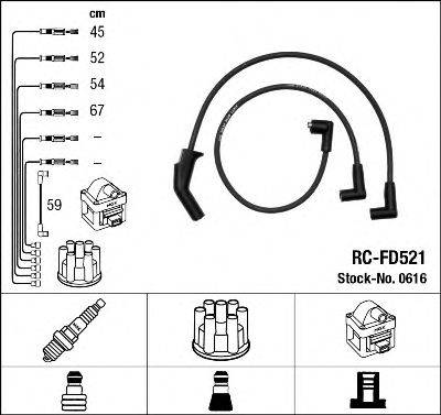 NGK 0616 Комплект проводов зажигания