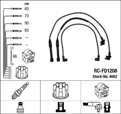 Комплект проводов зажигания NGK 4062