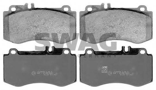 SWAG 10116131 Комплект тормозных колодок, дисковый тормоз