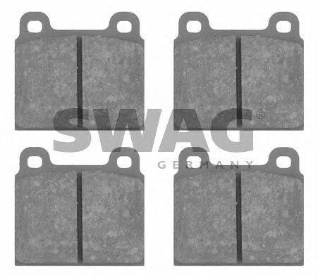 SWAG 10916134 Комплект тормозных колодок, дисковый тормоз