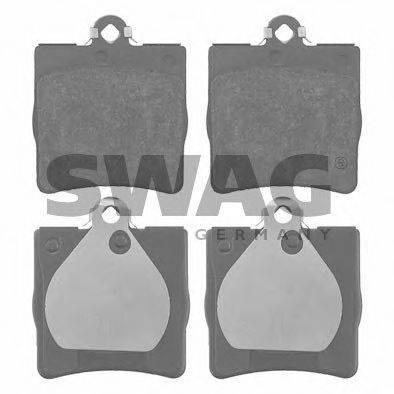 SWAG 10916147 Комплект тормозных колодок, дисковый тормоз