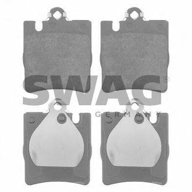 SWAG 10916149 Комплект тормозных колодок, дисковый тормоз