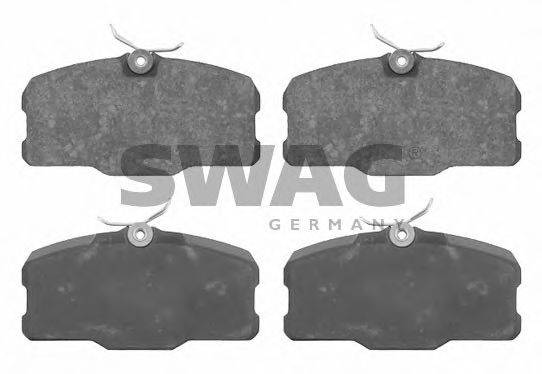 Комплект тормозных колодок, дисковый тормоз SWAG 10 91 6248