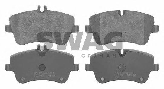 SWAG 10916378 Комплект тормозных колодок, дисковый тормоз