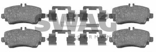 SWAG 10916439 Комплект тормозных колодок, дисковый тормоз