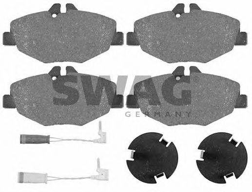 SWAG 10916452 Комплект тормозных колодок, дисковый тормоз