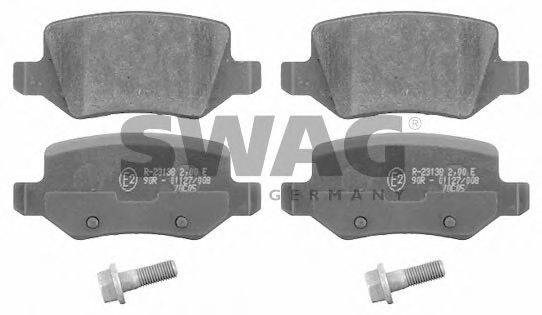 SWAG 10916525 Комплект тормозных колодок, дисковый тормоз