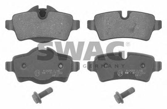 SWAG 11916742 Комплект тормозных колодок, дисковый тормоз