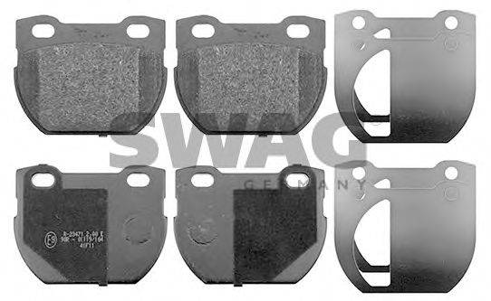 SWAG 22116115 Комплект тормозных колодок, дисковый тормоз