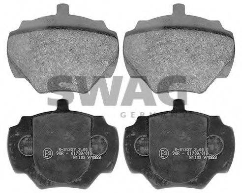 Комплект тормозных колодок, дисковый тормоз SWAG 22 11 6116