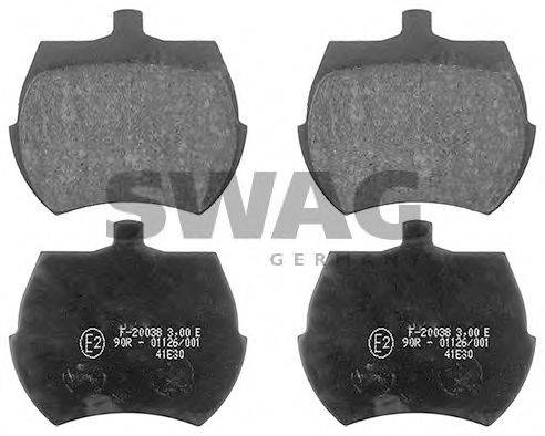 SWAG 22116201 Комплект тормозных колодок, дисковый тормоз