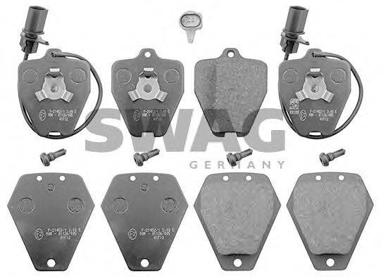 SWAG 30116019 Комплект тормозных колодок, дисковый тормоз