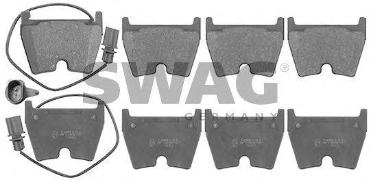 SWAG 30116024 Комплект тормозных колодок, дисковый тормоз