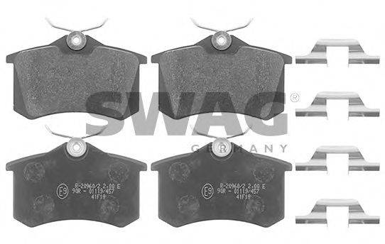 Комплект тормозных колодок, дисковый тормоз SWAG 30 11 6216