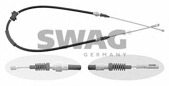 SWAG 30902089 Трос, стояночная тормозная система
