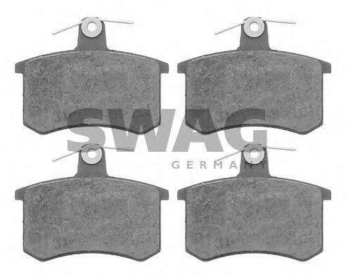 SWAG 30916142 Комплект тормозных колодок, дисковый тормоз