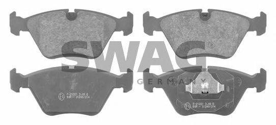 SWAG 30916312 Комплект тормозных колодок, дисковый тормоз