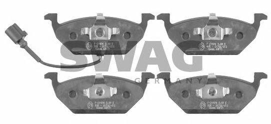 SWAG 30916446 Комплект тормозных колодок, дисковый тормоз