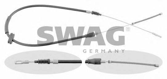SWAG 30917840 Трос, стояночная тормозная система