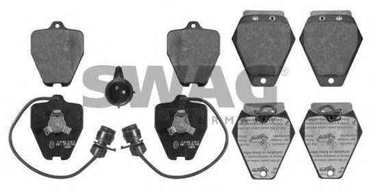 Комплект тормозных колодок, дисковый тормоз SWAG 32 91 6762