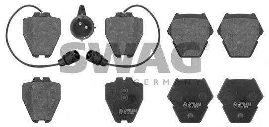 SWAG 32916763 Комплект тормозных колодок, дисковый тормоз
