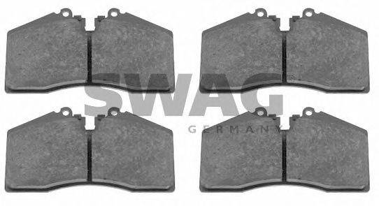 SWAG 38916518 Комплект тормозных колодок, дисковый тормоз