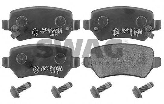 SWAG 40116153 Комплект тормозных колодок, дисковый тормоз