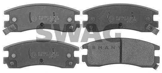 SWAG 40116154 Комплект тормозных колодок, дисковый тормоз