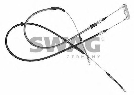 SWAG 40904666 Трос, стояночная тормозная система