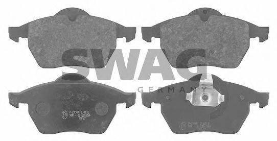 Комплект тормозных колодок, дисковый тормоз SWAG 40 91 6107
