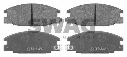 Комплект тормозных колодок, дисковый тормоз SWAG 40 91 6323