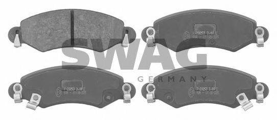 SWAG 40916387 Комплект тормозных колодок, дисковый тормоз