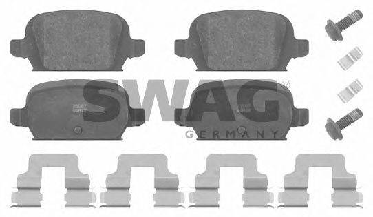 SWAG 40916626 Комплект тормозных колодок, дисковый тормоз