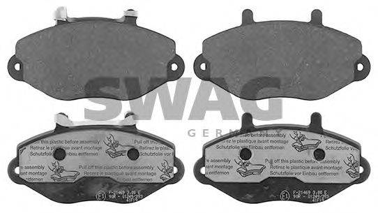 Комплект тормозных колодок, дисковый тормоз SWAG 50 11 6070